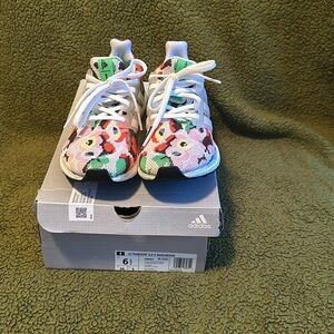 Adidas multicolor athletic shoes by Marimekko